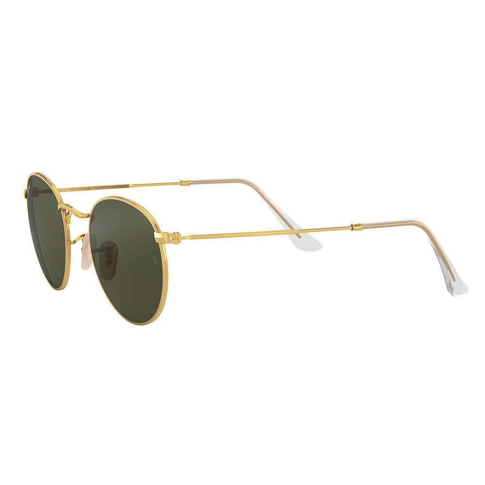 Ray-Ban 3447 Round Arista Gold G-15 Green RB3447 001 (53)