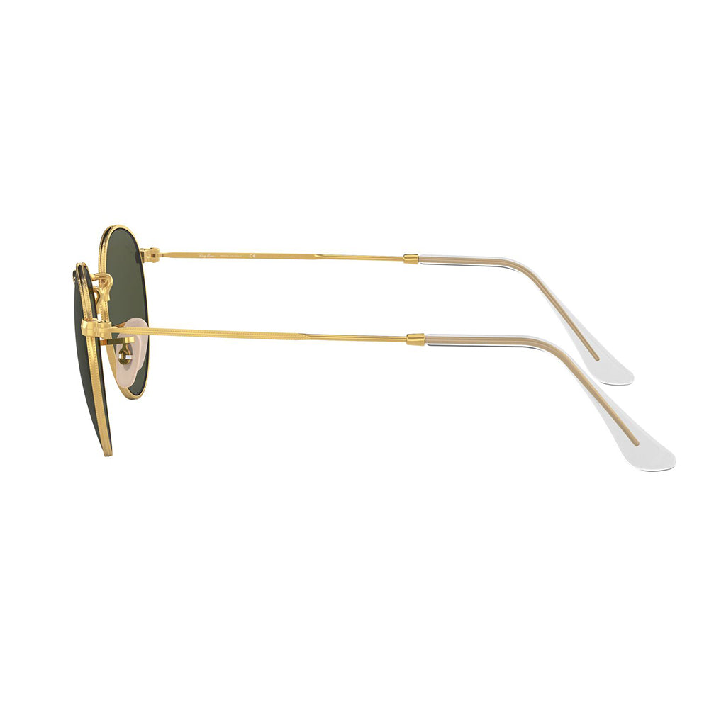 Ray-Ban 3447 Round Arista Gold G-15 Green RB3447 001 (53)