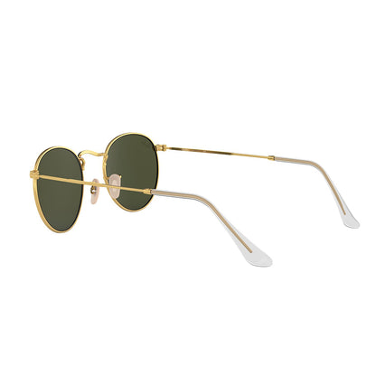 Ray-Ban 3447 Round Arista Gold G-15 Green RB3447 001 (53)