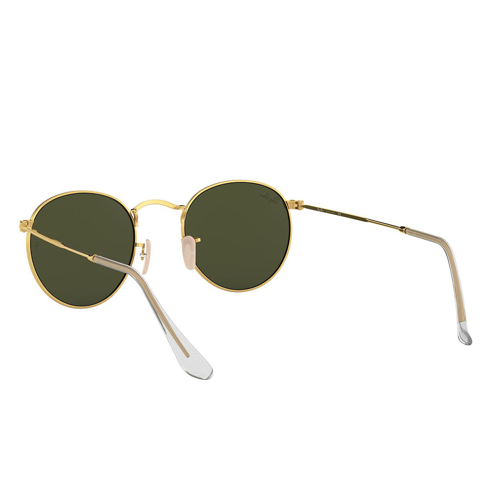 Ray-Ban 3447 Round Arista Gold G-15 Green RB3447 001 (53)
