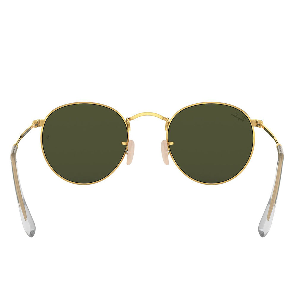 Ray-Ban 3447 Round Arista Gold G-15 Green RB3447 001 (53)