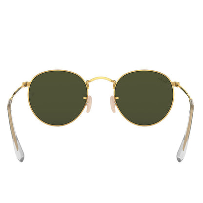 Ray-Ban 3447 Round Arista Gold G-15 Green RB3447 001 (53)