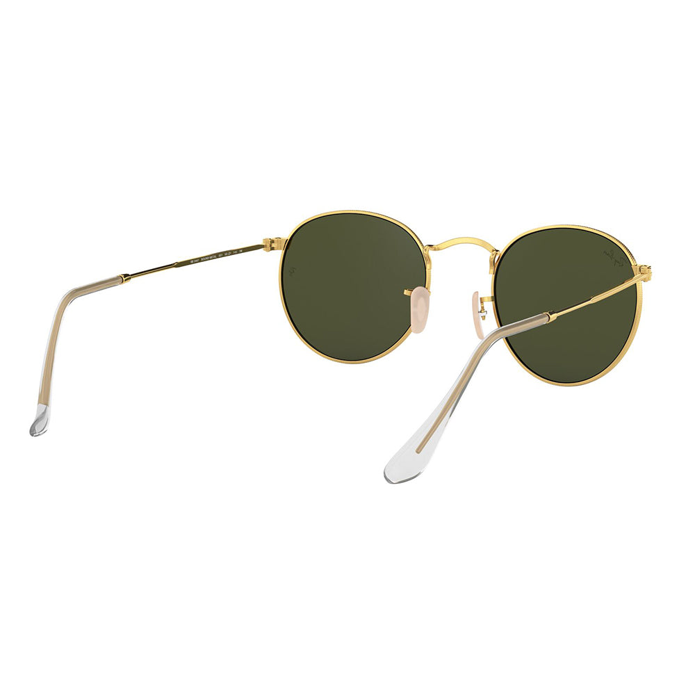 Ray-Ban 3447 Round Arista Gold G-15 Green RB3447 001 (53)