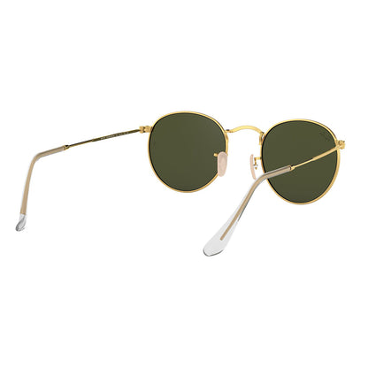Ray-Ban 3447 Round Arista Gold G-15 Green RB3447 001 (53)