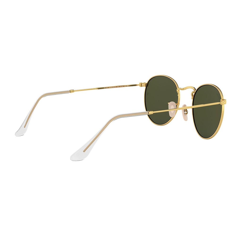 Ray-Ban 3447 Round Arista Gold G-15 Green RB3447 001 (53)