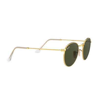 Ray-Ban 3447 Round Arista Gold G-15 Green RB3447 001 (53)