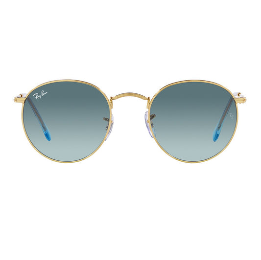 Ray-Ban 3447 Round Gold Blue Gradient RB3447 001/3M (50)