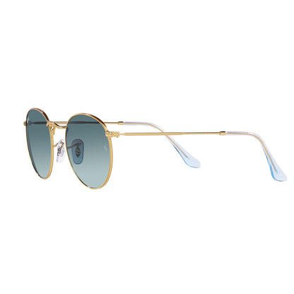 Ray-Ban 3447 Round Gold Blue Gradient RB3447 001/3M (53)