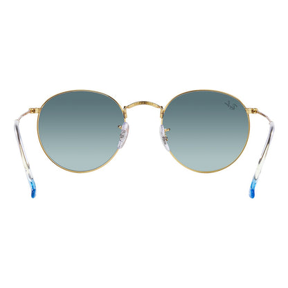 Ray-Ban 3447 Round Gold Blue Gradient RB3447 001/3M (53)