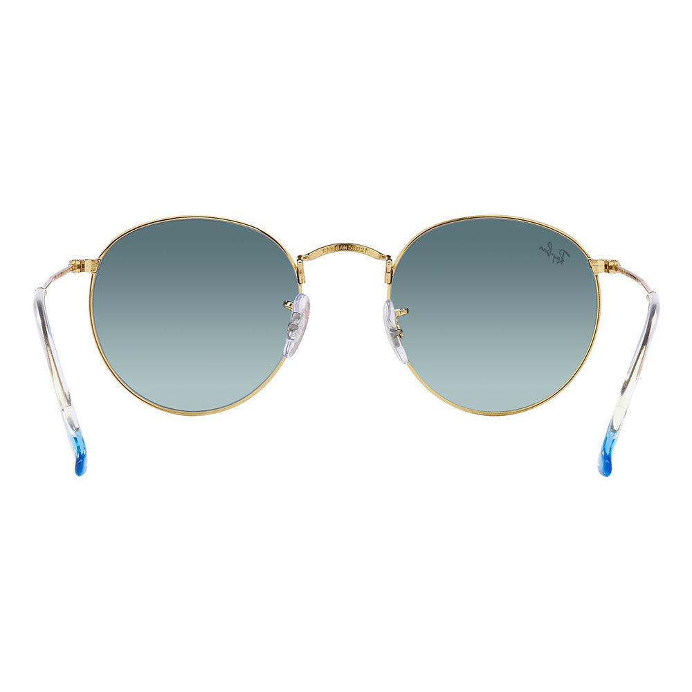 Ray-Ban 3447 Round Gold Blue Gradient RB3447 001/3M (50)