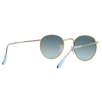 Ray-Ban 3447 Round Gold Blue Gradient RB3447 001/3M (53)