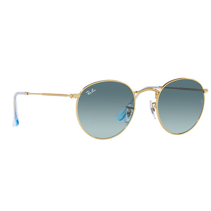 Ray-Ban 3447 Round Gold Blue Gradient RB3447 001/3M (50)