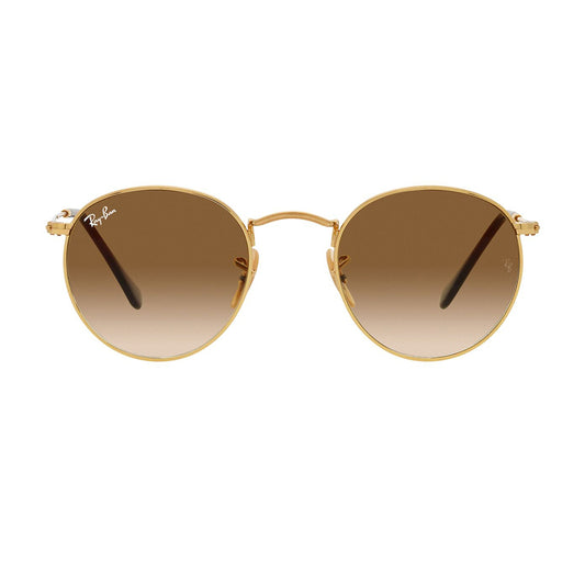 Ray-Ban 3447 Round Gold Brown Gradient RB3447 001/51 (50)