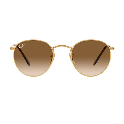 Ray-Ban 3447 Round Gold Brown Gradient RB3447 001/51 (53)