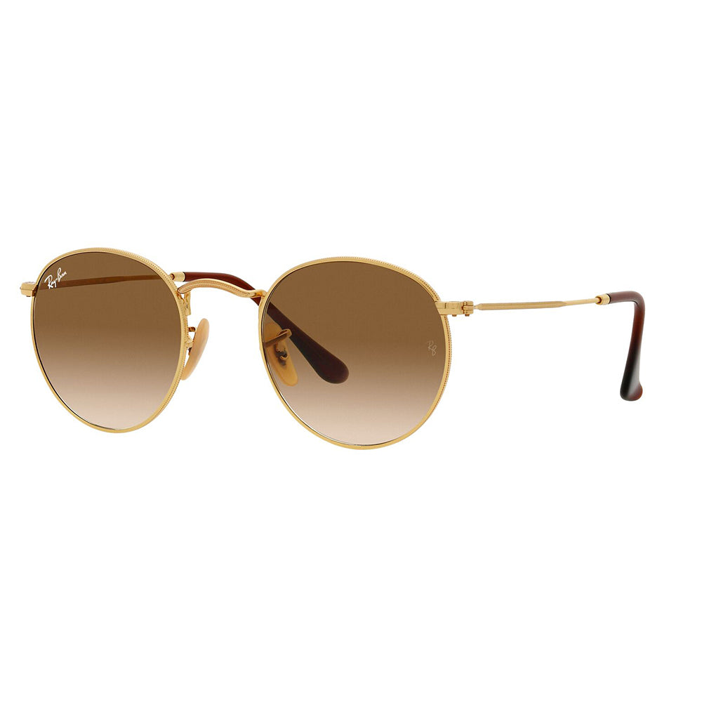 Ray-Ban 3447 Round Gold Brown Gradient RB3447 001/51 (50)