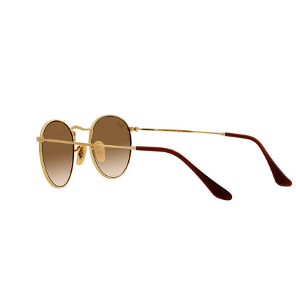 Ray-Ban 3447 Round Gold Brown Gradient RB3447 001/51 (50)