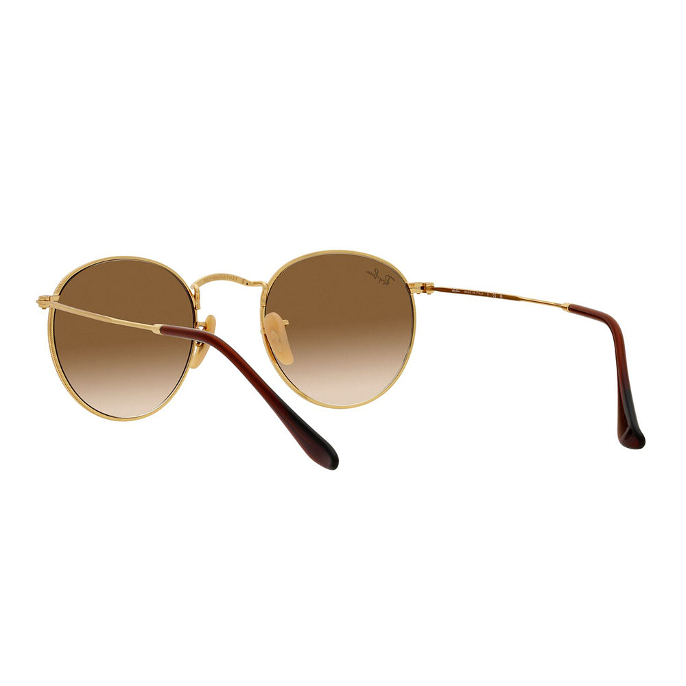 Ray-Ban 3447 Round Gold Brown Gradient RB3447 001/51 (53)