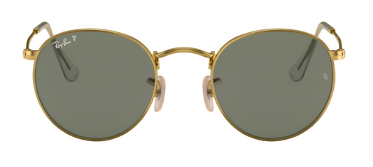 Ray-Ban 3447 Round Arista Gold G15 Green Polarised RB3447 001/58 (50)