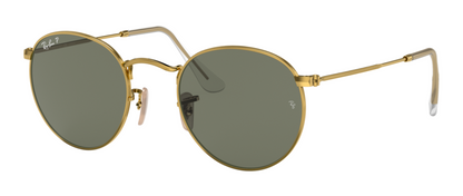 Ray-Ban Round 3447 Arista Gold G15 Green Polarised (3447 001/58)