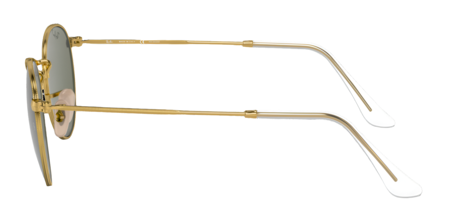 Ray-Ban Round 3447 Arista Gold G15 Green Polarised (3447 001/58)