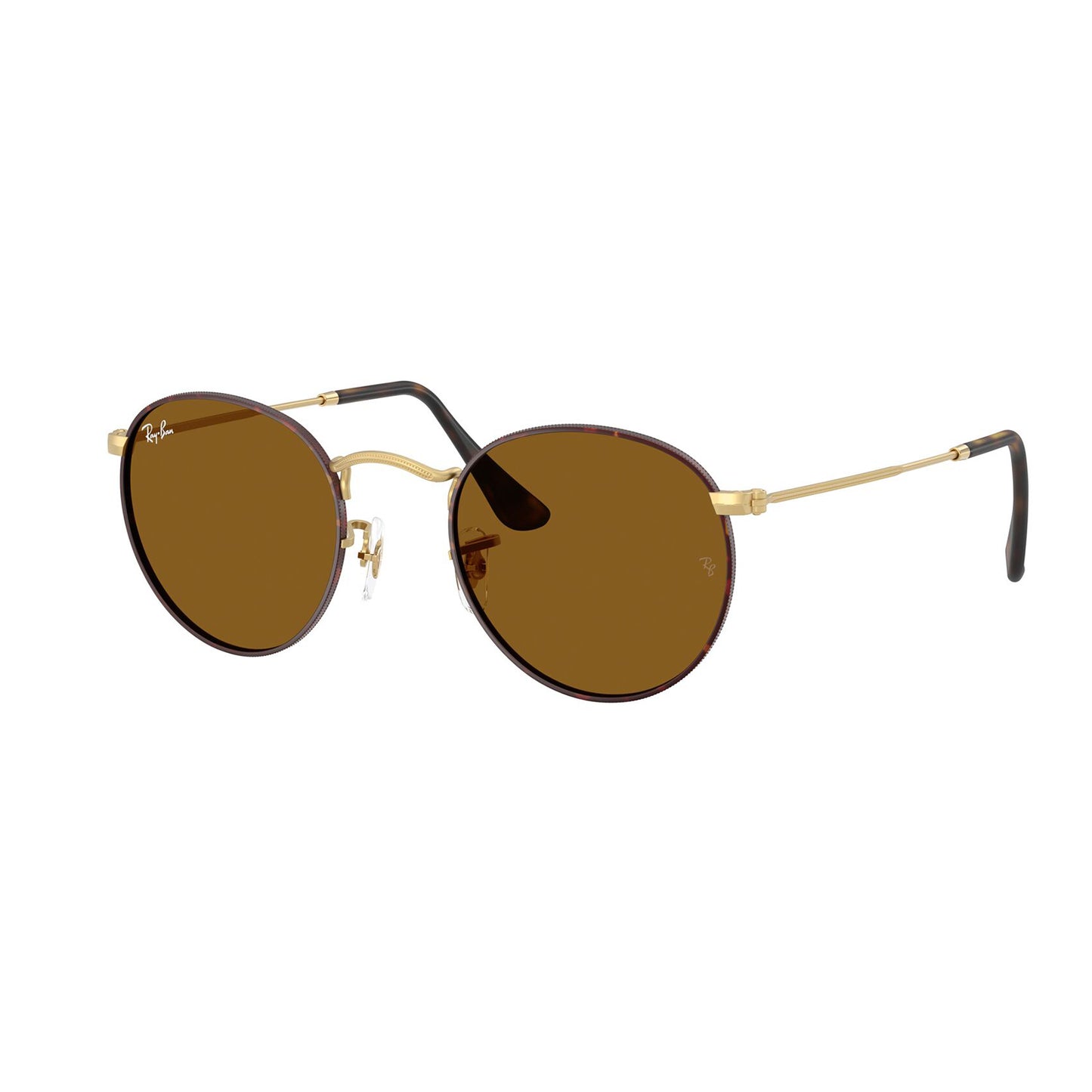 Ray-Ban 3447 Round Havana on Matte Arista Gold Brown RB3447 927533 (50)