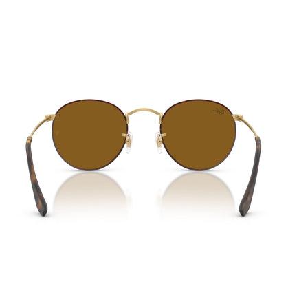 Ray-Ban 3447 Round Havana on Matte Arista Gold Brown RB3447 927533 (50)