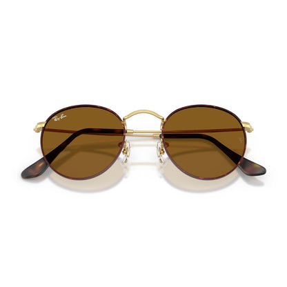 Ray-Ban 3447 Round Havana on Matte Arista Gold Brown RB3447 927533 (50)