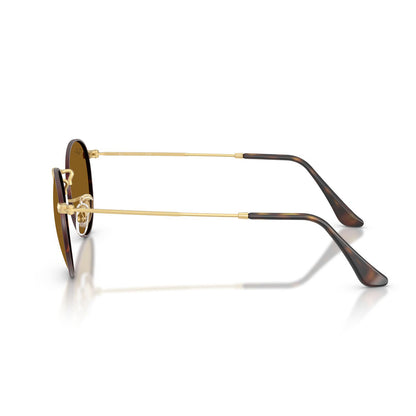 Ray-Ban 3447 Round Havana on Matte Arista Gold Brown RB3447 927533 (50)