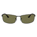 Ray-Ban 3498 Polarised Black G-15 Green RB3498 002/9A (61)