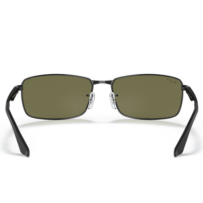 Ray-Ban 3498 Polarised Black G-15 Green RB3498 002/9A (61)