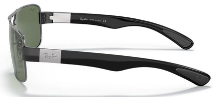 Ray-Ban 3522 Gunmetal Green RB3522 004/71 (64)