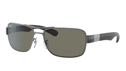 Ray-Ban 3522 Polarised Gun Metal Green (3522 004/9A)