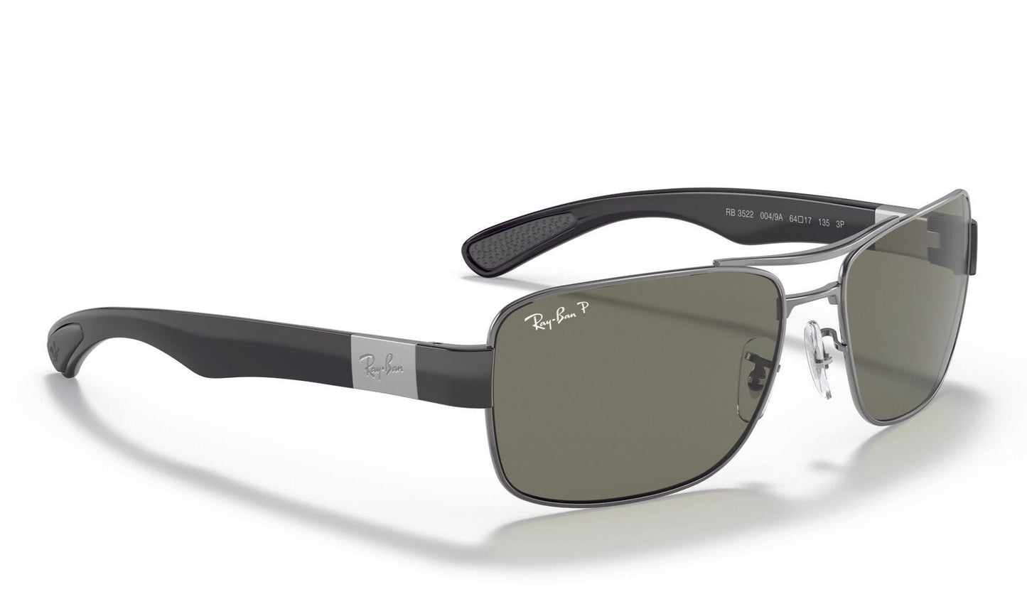 Ray-Ban 3522 Polarised Gun Metal Green (3522 004/9A)