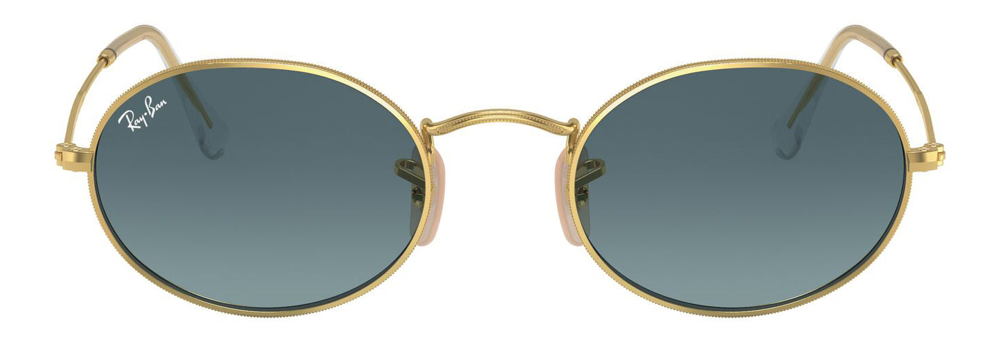 Ray-Ban 3547 Oval Arista Gold Blue Gradient RB3547 001/3M (54)