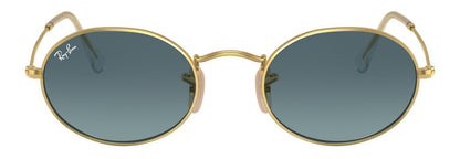 Ray-Ban 3547 Oval Arista Gold Blue Gradient RB3547 001/3M (54)