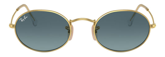 Ray-Ban 3547 Oval Arista Gold Blue Gradient RB3547 001/3M (54)
