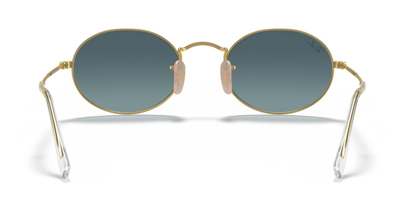 Ray-Ban 3547 Oval Arista Gold Blue Gradient RB3547 001/3M (54)