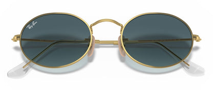 Ray-Ban 3547 Oval Arista Gold Blue Gradient RB3547 001/3M (54)