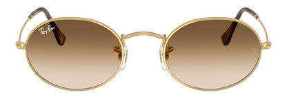 Ray-Ban 3547 Oval Arista Gold Clear Brown Gradient RB3547 001/51 (54)