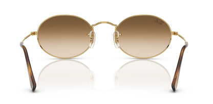 Ray-Ban 3547 Oval Arista Gold Clear Brown Gradient RB3547 001/51 (54)