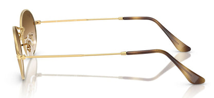 Ray-Ban 3547 Oval Arista Gold Clear Brown Gradient RB3547 001/51 (54)