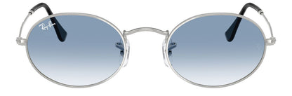 Ray-Ban 3547 Oval Silver Clear Blue Gradient RB3547 003/3F (51)