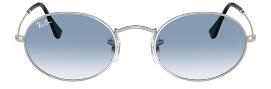 Ray-Ban 3547 Oval Silver Clear Blue Gradient RB3547 003/3F (54)