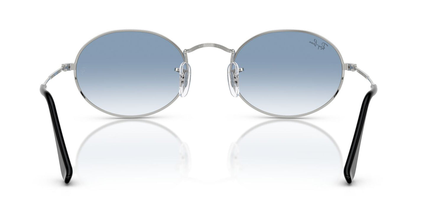 Ray-Ban 3547 Oval Silver Clear Blue Gradient RB3547 003/3F (51)