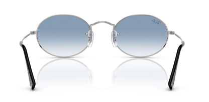 Ray-Ban 3547 Oval Silver Clear Blue Gradient RB3547 003/3F (51)