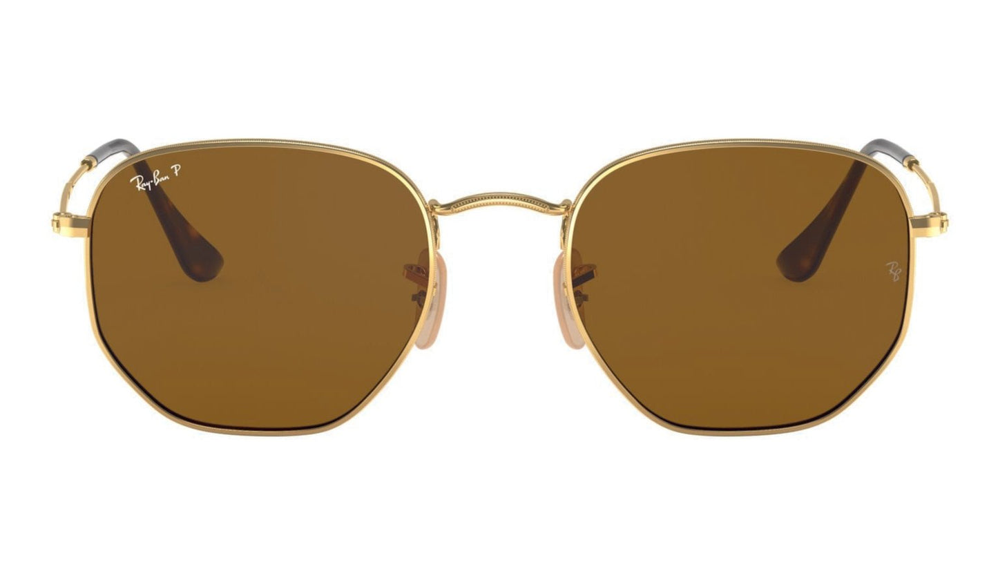 Ray-Ban Hexagonal 3548N Polarised Arista Brown (3548 001/57)