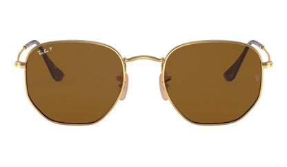 Ray-Ban Hexagonal 3548N Polarised Arista Brown (3548 001/57)