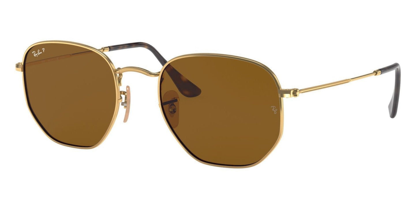 Ray-Ban Hexagonal 3548N Polarised Arista Brown (3548 001/57)