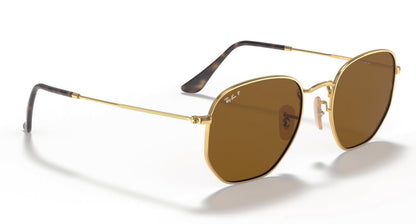 Ray-Ban Hexagonal 3548N Polarised Arista Brown (3548 001/57)