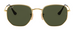 Ray-Ban Hexagonal 3548N Arista Gold G15 Green Polarised (3548 001/58)
